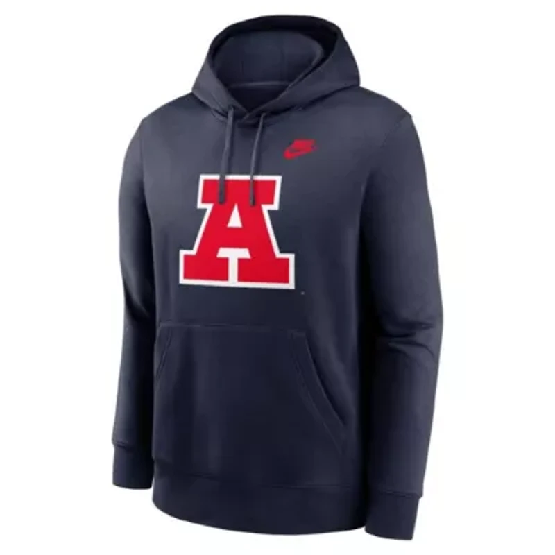 NCAA Nike Arizona Wildcats Legacy Logo Club Fleece Pullover Hoodie