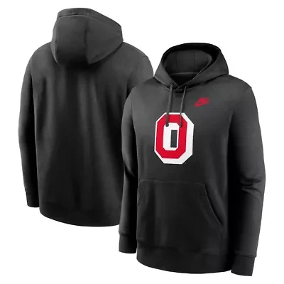 NCAA Nike Ohio State Buckeyes Legacy Logo Club Fleece Pullover Hoodie