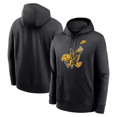 NCAA Nike Iowa Hawkeyes Legacy Logo Club Fleece Pullover Hoodie