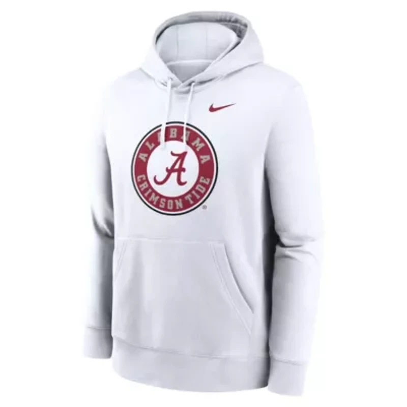 Alabama Crimson Tide NCAA Nike Primetime Alternate Logo Club Fleece Pullover Hoodie