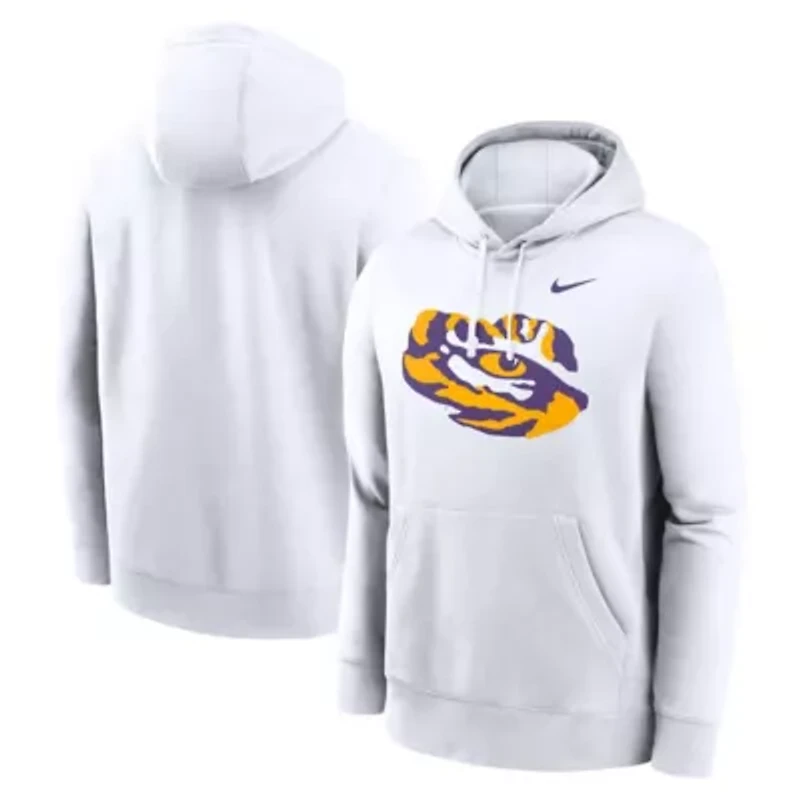 NCAA Nike LSU Tigers Primetime Alternate Logo Club Fleece Pullover Hoodie