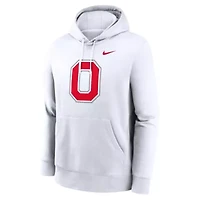 NCAA Nike Ohio State Buckeyes Primetime Alternate Logo Club Fleece Pullover Hoodie