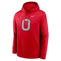 NCAA Nike Ohio State Buckeyes Primetime Alternate Logo Club Fleece Pullover Hoodie