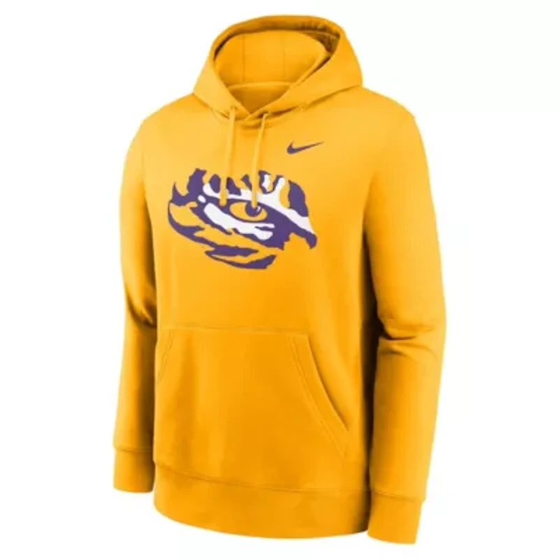 NCAA Nike LSU Tigers Primetime Alternate Logo Club Fleece Pullover Hoodie