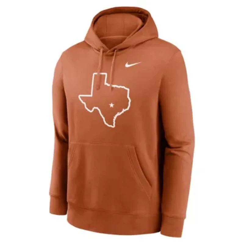 NCAA Nike Texas Longhorns Primetime Alternate Logo Club Fleece Pullover Hoodie