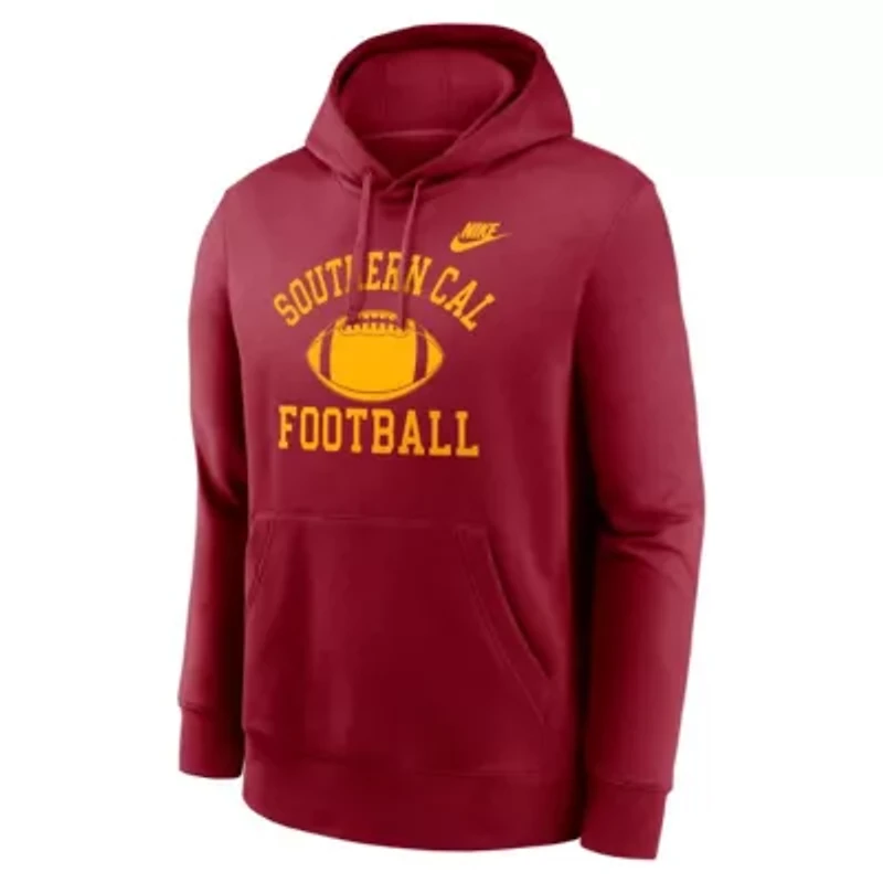 NCAA Nike USC Trojans Legacy Football Icon Club Fleece Pullover Hoodie