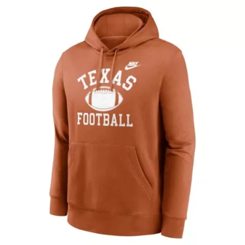 NCAA Nike Texas Longhorns Legacy Football Icon Club Fleece Pullover Hoodie