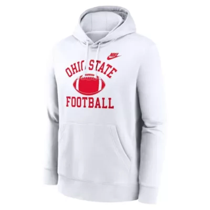 NCAA Nike Ohio State Buckeyes Legacy Football Icon Club Fleece Pullover Hoodie