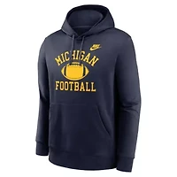 NCAA Nike Michigan Wolverines Legacy Football Icon Club Fleece Pullover Hoodie