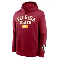 NCAA Nike Florida State Seminoles Legacy Foundational Two-Hit Club Performance Pullover Hoodie