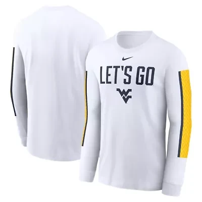 NCAA Nike West Virginia Mountaineers Local Spirit Slogan Long Sleeve T-Shirt