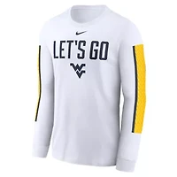 NCAA Nike West Virginia Mountaineers Local Spirit Slogan Long Sleeve T-Shirt