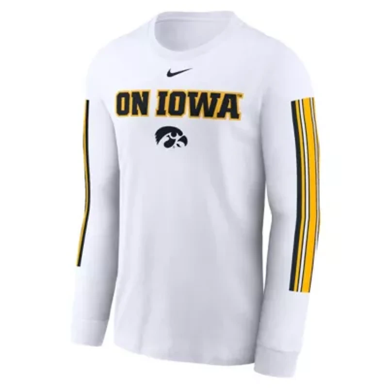 NCAA Nike Iowa Hawkeyes Local Spirit Slogan Long Sleeve T-Shirt