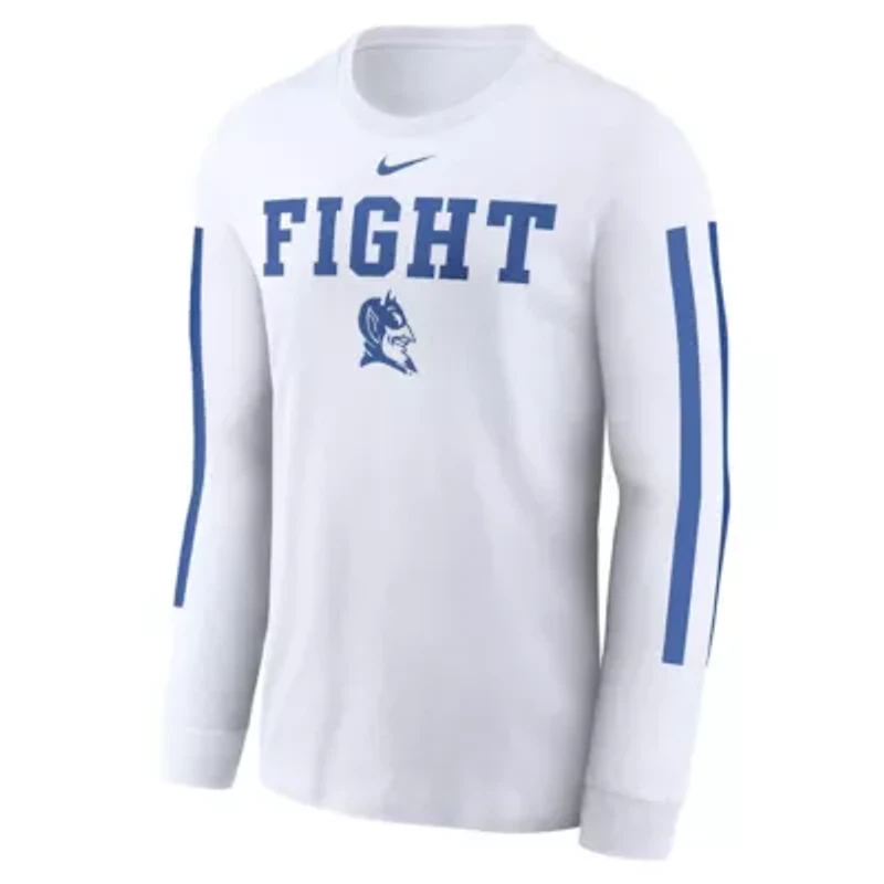 Duke Blue Devils NCAA Nike Local Spirit Slogan Long Sleeve T-Shirt