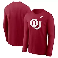 NCAA Nike Oklahoma Sooners Legacy Primary Logo Long Sleeve T-Shirt