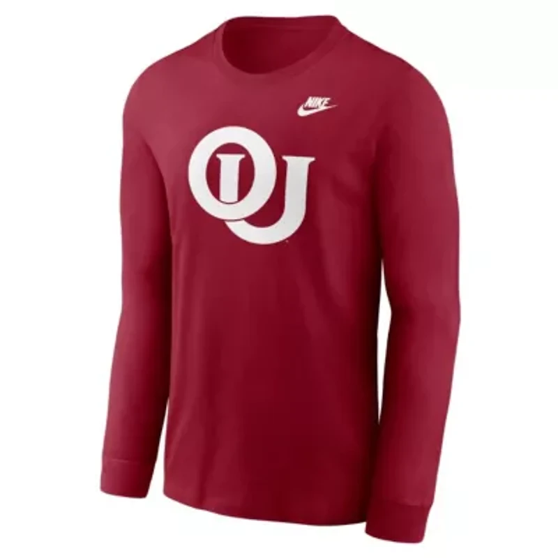 NCAA Nike Oklahoma Sooners Legacy Primary Logo Long Sleeve T-Shirt