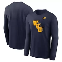 NCAA Nike West Virginia Mountaineers Legacy Primary Logo Long Sleeve T-Shirt