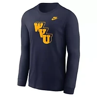 NCAA Nike West Virginia Mountaineers Legacy Primary Logo Long Sleeve T-Shirt