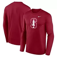 Stanford Cardinal NCAA Nike Primetime Primary Legend Long Sleeve T-Shirt