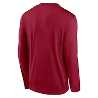 Stanford Cardinal NCAA Nike Primetime Primary Legend Long Sleeve T-Shirt