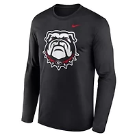 NCAA Nike Georgia Bulldogs Primetime Alternate Logo Legend Performance Long Sleeve T-Shirt