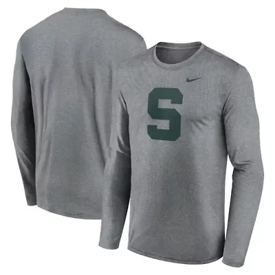 NCAA Nike Michigan State Spartans Primetime Alternate Logo Legend Performance Long Sleeve T-Shirt