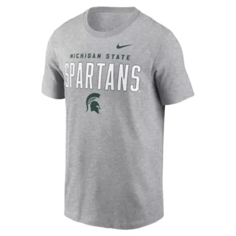NCAA Nike Michigan State Spartans Campus 2-Hit Primary Mascot T-Shirt