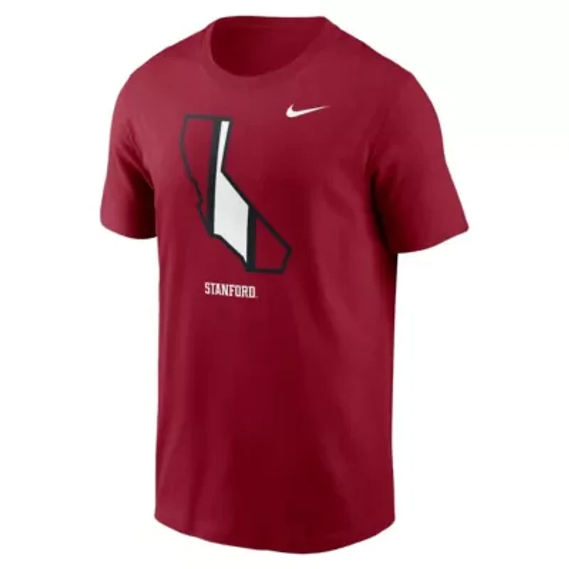 Stanford Cardinal NCAA Nike Campus State Shape T-Shirt