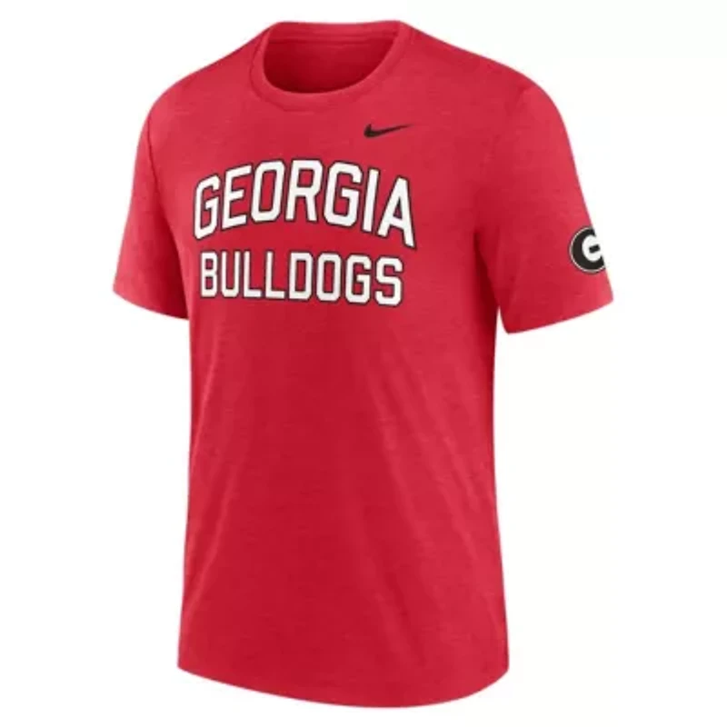 NCAA Nike Georgia Bulldogs Campus Collegiate Block Tri-Blend T-Shirt