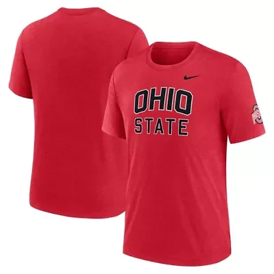 NCAA Nike Ohio State Buckeyes Campus Collegiate Block Tri-Blend T-Shirt