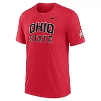 NCAA Nike Ohio State Buckeyes Campus Collegiate Block Tri-Blend T-Shirt