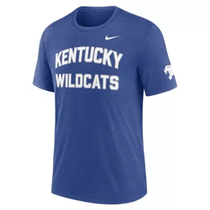 NCAA Nike Kentucky Wildcats Campus Collegiate Block Tri-Blend T-Shirt