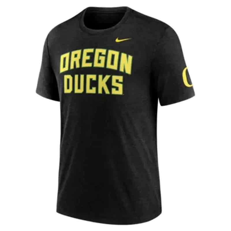 NCAA Nike Oregon Ducks Campus Collegiate Block Tri-Blend T-Shirt