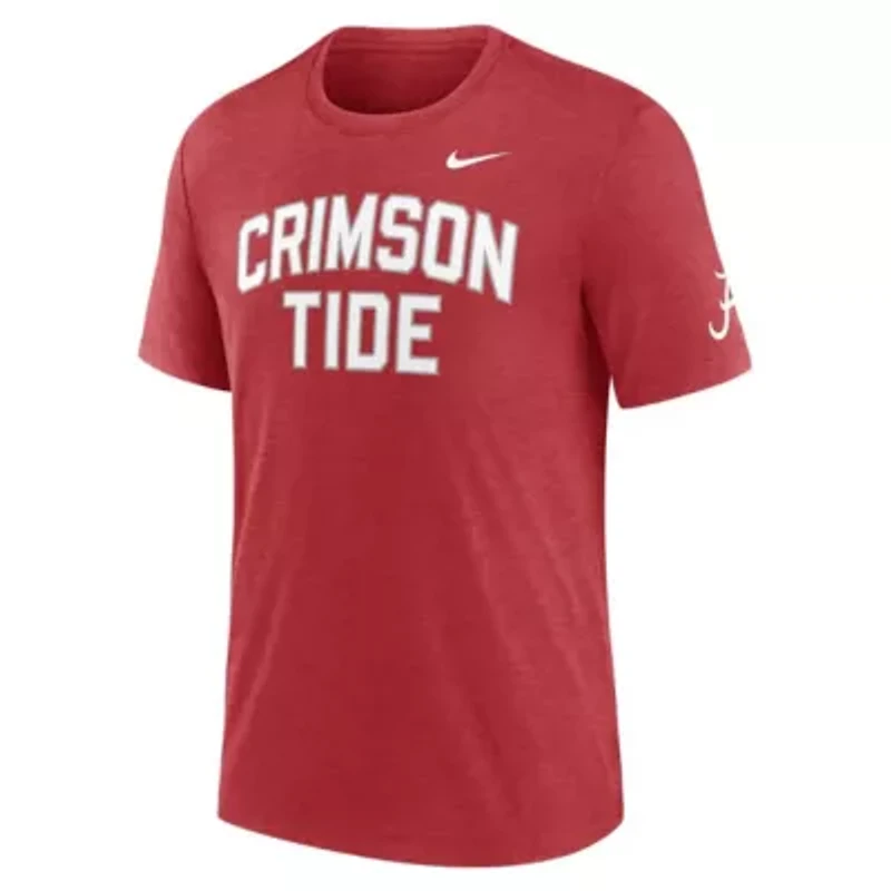 Alabama Crimson Tide NCAA Nike Campus Collegiate Block Tri-Blend T-Shirt