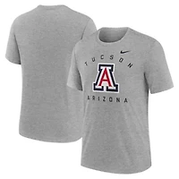 NCAA Nike Arizona Wildcats Campus Primary Location Tri-Blend T-Shirt