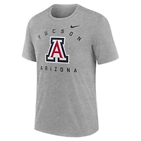 NCAA Nike Arizona Wildcats Campus Primary Location Tri-Blend T-Shirt