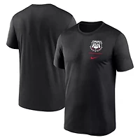 NCAA Nike Georgia Bulldogs Alternate Logo Lockup Legend Performance T-Shirt