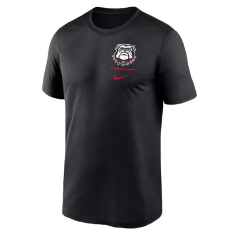 NCAA Nike Georgia Bulldogs Alternate Logo Lockup Legend Performance T-Shirt