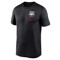 NCAA Nike Georgia Bulldogs Alternate Logo Lockup Legend Performance T-Shirt