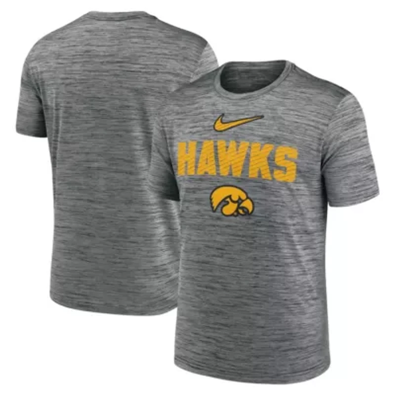 NCAA Nike Iowa Hawkeyes Campus Slant Velocity Performance T-Shirt