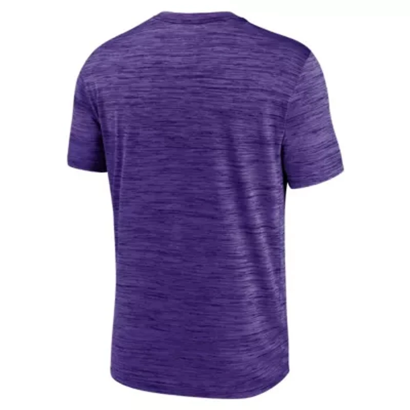 NCAA Nike LSU Tigers Campus Center Block Velocity Performance T-Shirt
