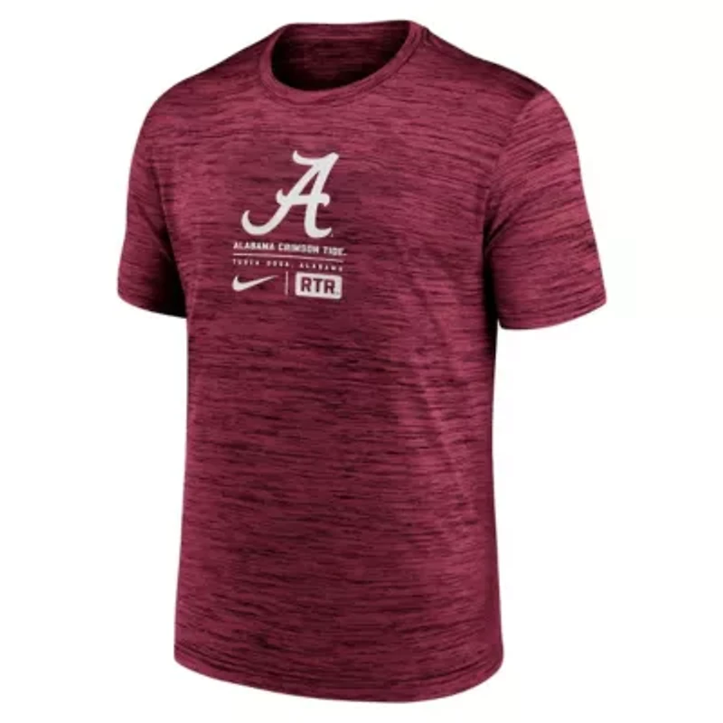 Alabama Crimson Tide NCAA Nike Campus Center Block Velocity Performance T-Shirt