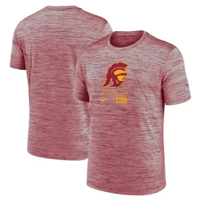NCAA Nike USC Trojans Campus Center Block Velocity Performance T-Shirt