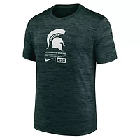 NCAA Nike Michigan State Spartans Campus Center Block Velocity Performance T-Shirt