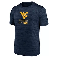 NCAA Nike West Virginia Mountaineers Campus Center Block Velocity Performance T-Shirt