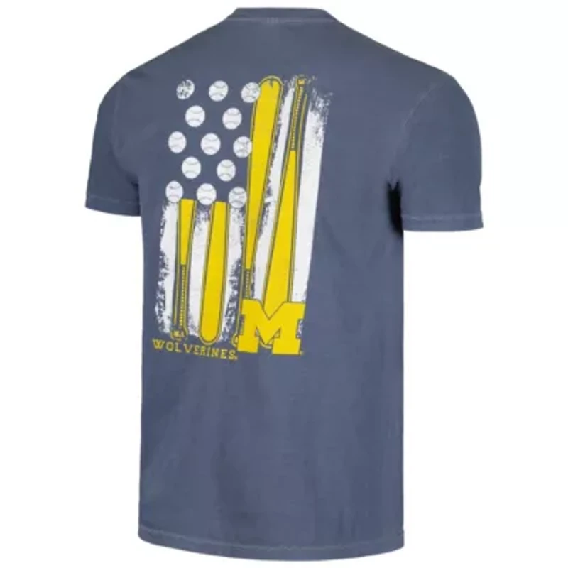 NCAA Michigan Wolverines Baseball Flag T-Shirt