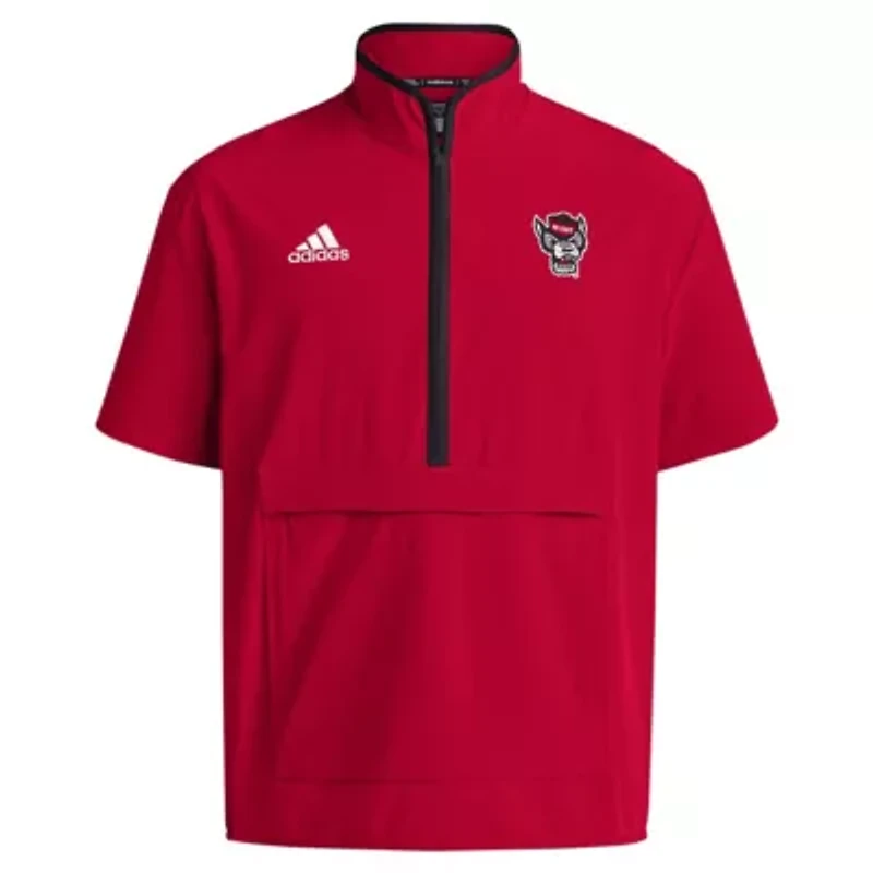 NCAA NC State Wolfpack 2024 Coaches Sideline Half-Zip Short Sleeve Jacket