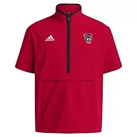 NCAA NC State Wolfpack 2024 Coaches Sideline Half-Zip Short Sleeve Jacket