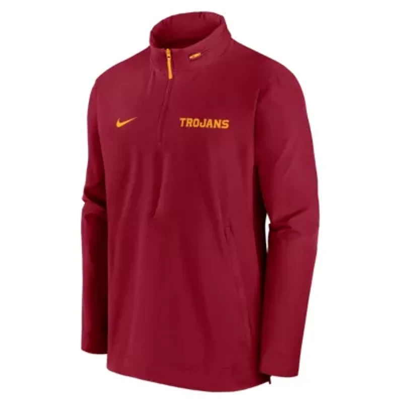 NCAA Nike USC Trojans Sideline Coaches Lightweight Quarter-Zip Jacket