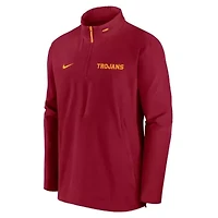 NCAA Nike USC Trojans Sideline Coaches Lightweight Quarter-Zip Jacket